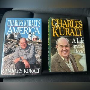 Charles Kuralt Hardcover Book Bundle - Brown & Blue Covers